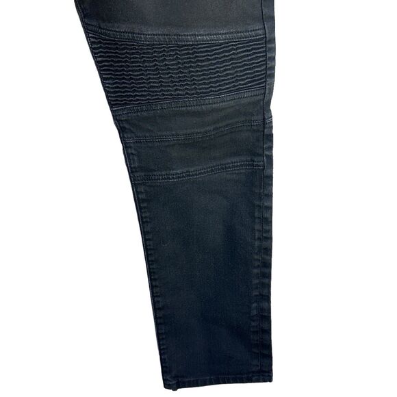 Express Jeans Rocco Slim Fit Skinny Leg Mens Mid Rise Black Jeans Size 33x30 - Picture 4 of 11